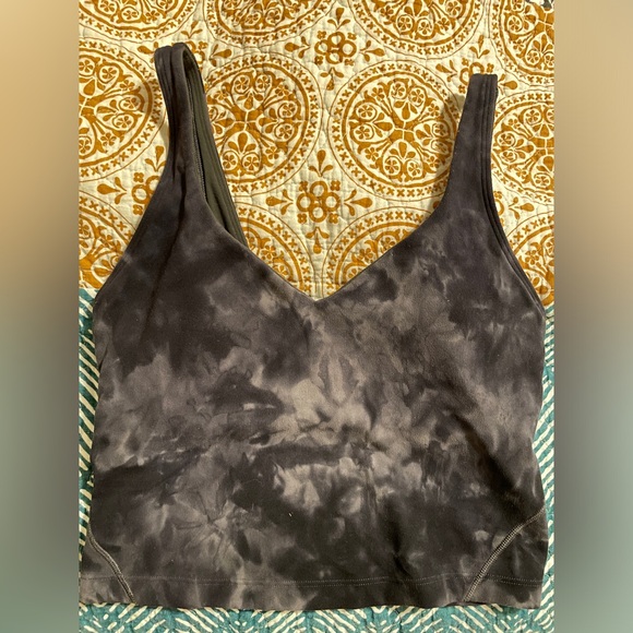 Lululemon Align Tank Tie Dye Graphite Grey (Size 4) - Picture 2 of 5